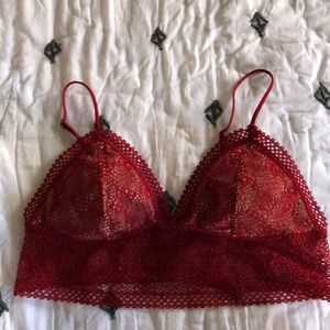 ❤️ Red Lace Victoria’s Secret Bralette